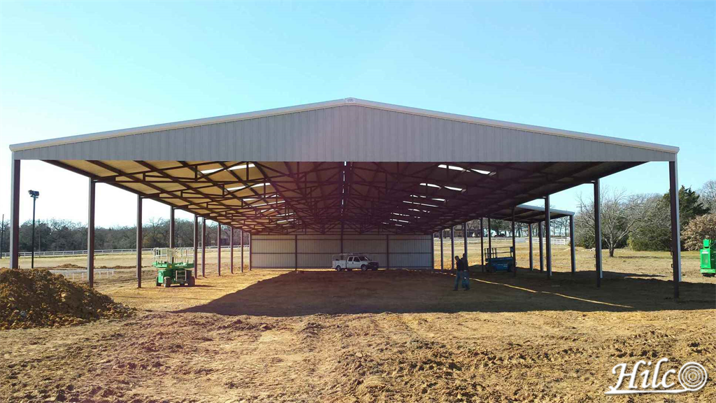 Metal Agricultural Arena with Metal Roofing